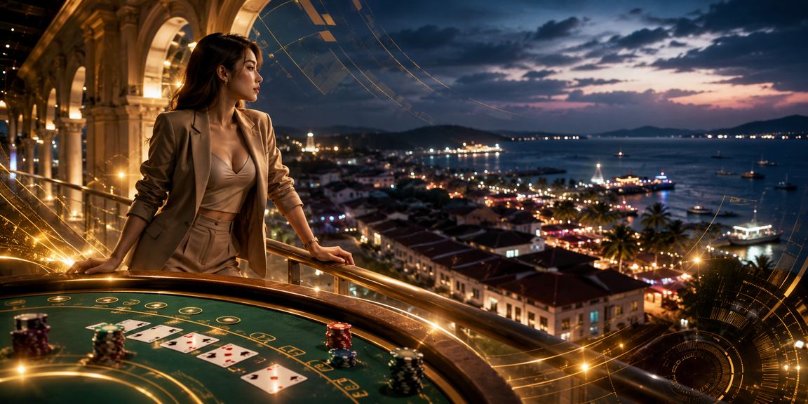 Permainan baccarat gaya Malaysia di meja kasino